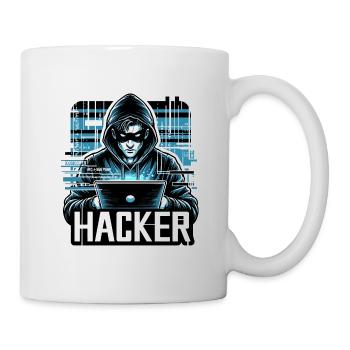 Hacker - Illustration - Mug blanc - blanc - Droite