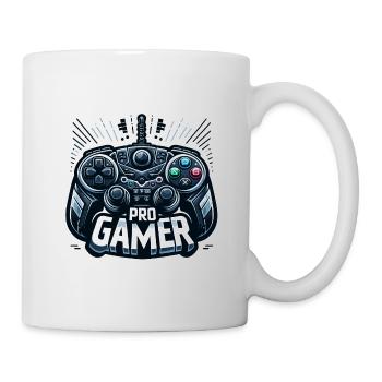 Pro Gamer - Controller Illustration - Tasse - Weiß - Rechts