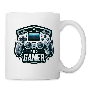 Pro Gamer - Controller Illustration - Tasse - Weiß - Rechts