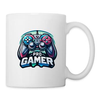 Pro Gamer - Controller Illustration - Tasse - Weiß - Rechts