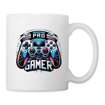 Pro Gamer - Controller Illustration - Tasse - Weiß - Rechts