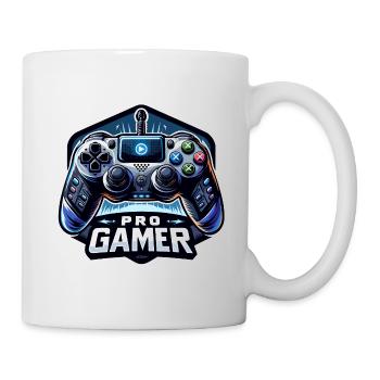 Pro Gamer - Controller Illustration - Tasse - Weiß - Rechts