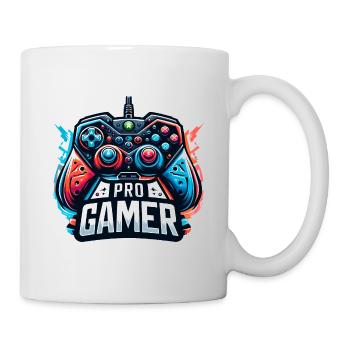 Pro Gamer - Controller Illustration - Tasse - Weiß - Rechts
