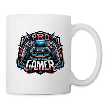 Pro Gamer - Controller Illustration - Tasse - Weiß - Rechts