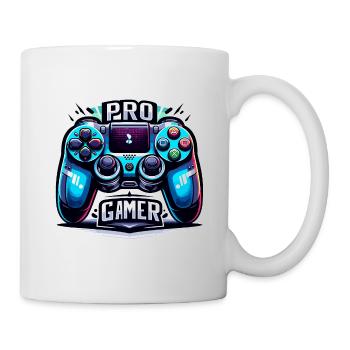 Pro Gamer - Controller Illustration - Tasse - Weiß - Rechts