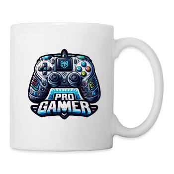 Pro Gamer - Controller Illustration - Tasse - Weiß - Rechts