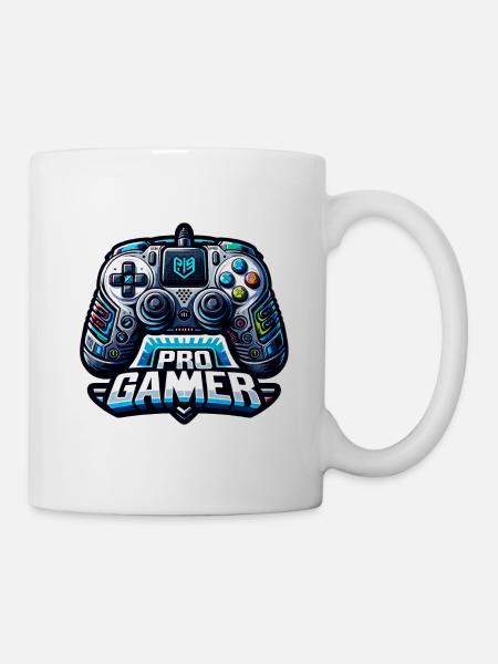 Pro Gamer - Illustration de la manette - Mug blanc - blanc