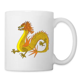 Chinese gold Dragon - Mug - white - Right