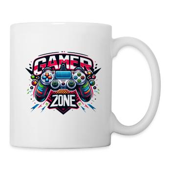 Gamer Zone - Controller Illustration - Tasse - Weiß - Rechts