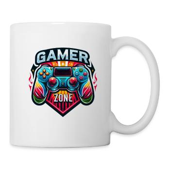 Gamer Zone - Controller Illustration - Tasse - Weiß - Rechts
