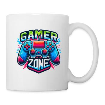 Gamer Zone - Controller Illustration - Tasse - Weiß - Rechts
