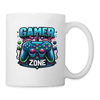 Gamer Zone - Controller Illustration - Tasse - Weiß - Rechts