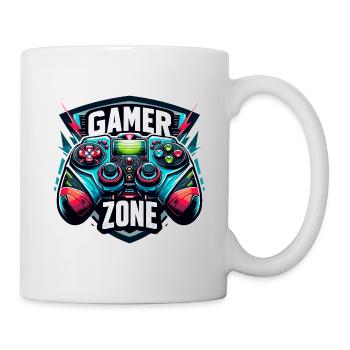 Gamer Zone - Controller Illustration - Tasse - Weiß - Rechts