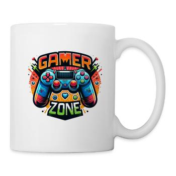 Gamer Zone - Controller Illustration - Tasse - Weiß - Rechts