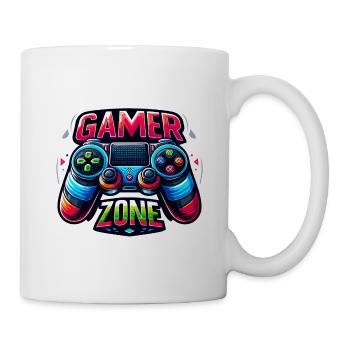 Gamer Zone - Controller Illustration - Tasse - Weiß - Rechts