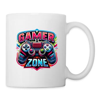 Gamer Zone - Controller Illustration - Tasse - Weiß - Rechts