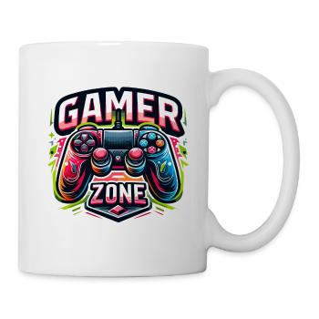 Gamer Zone - Controller Illustration - Tasse - Weiß - Rechts