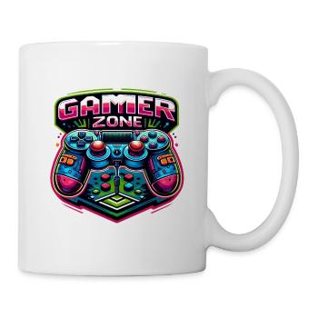 Gamer Zone - Controller Illustration - Tasse - Weiß - Rechts
