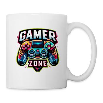 Gamer Zone - Controller Illustration - Tasse - Weiß - Rechts