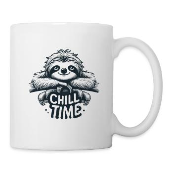 Chill Time - Sloth Illustration - Mug - white - Right