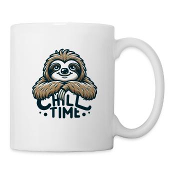 Chill Time - Sloth Illustration - Mug - white - Right