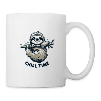 Chill Time - Sloth Illustration - Mug - white - Right