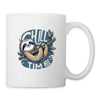 Chill Time - Sloth Illustration - Mug - white - Right