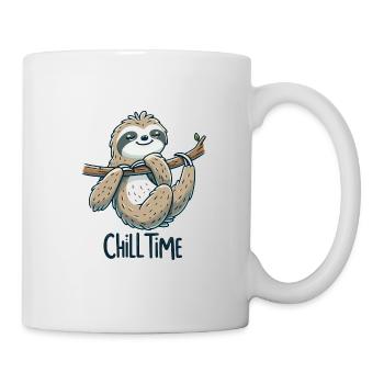 Chill Time - Sloth Illustration - Mug - white - Right