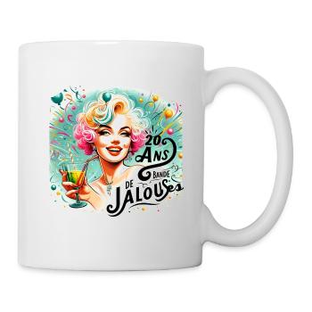 20 ANS L' anniversaire Vintage Glam » - Mug blanc - blanc - Droite