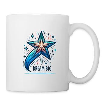 Rêvez grand - Illustration d’étoile filante - Mug blanc - blanc - Droite