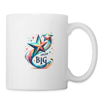 Rêvez grand - Illustration d’étoile filante - Mug blanc - blanc - Droite