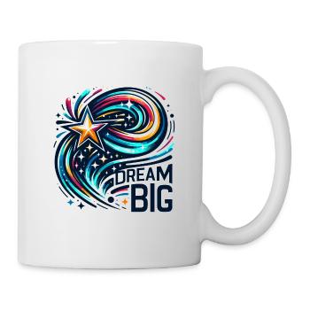 Rêvez grand - Illustration d’étoile filante - Mug blanc - blanc - Droite