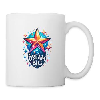 Rêvez grand - Illustration d’étoile filante - Mug blanc - blanc - Droite