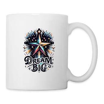 Rêvez grand - Illustration d’étoile filante - Mug blanc - blanc - Droite
