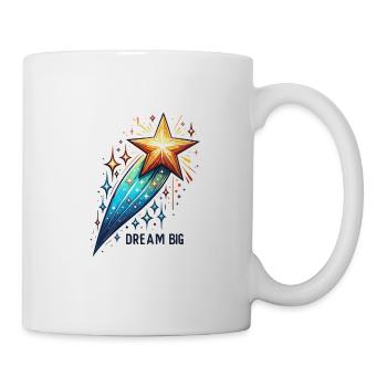 Rêvez grand - Illustration d’étoile filante - Mug blanc - blanc - Droite