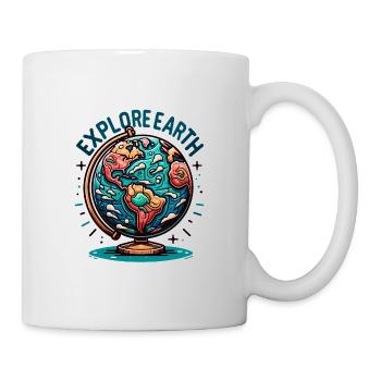 Explore Earth - Erde Illustration - Mug - white - Right