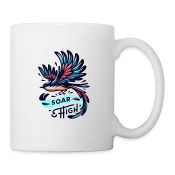 Soar High - Bird Illustration - Mug - white - Right