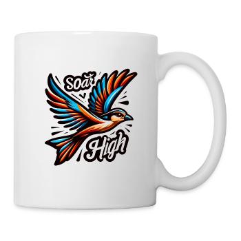 Soar High - Bird Illustration - Mug - white - Right