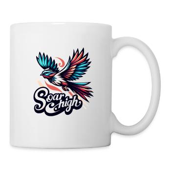 Soar High - bird illustration - Mug - white - Right