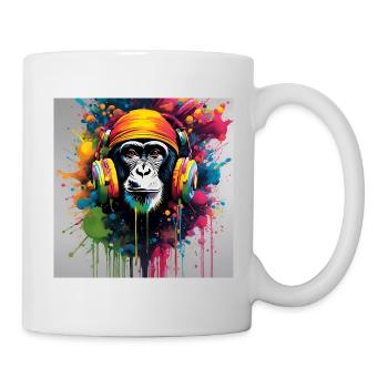A beautiful portrait with music - Mug - white - Right