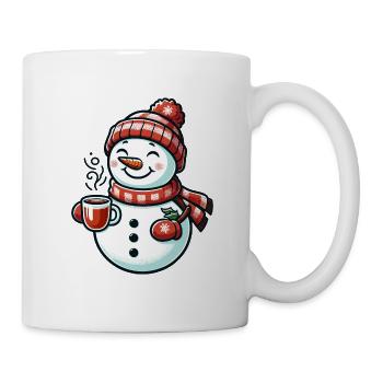 BONHOMME DE NEIGE BOISSON FROIDE CHALEUR CAFÉ THÉ HIVER - Mug blanc - blanc - Droite