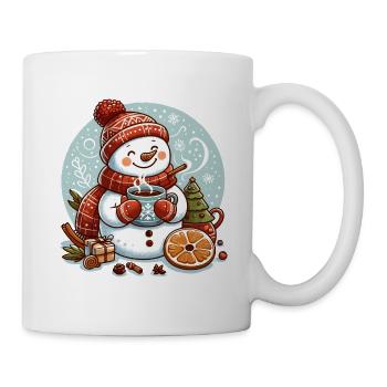 BONHOMME DE NEIGE BOISSON FROIDE CHALEUR CAFÉ THÉ HIVER - Mug blanc - blanc - Droite