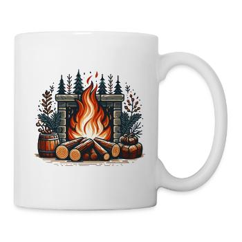 FIREPLACE FIREPLACE DECORATION WINTRY COZY - Mug - white - Right