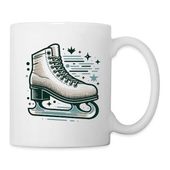 ICE SKATING ICE SKATING WINTER SNOW SHOES SPORTS - Mug - white - Right