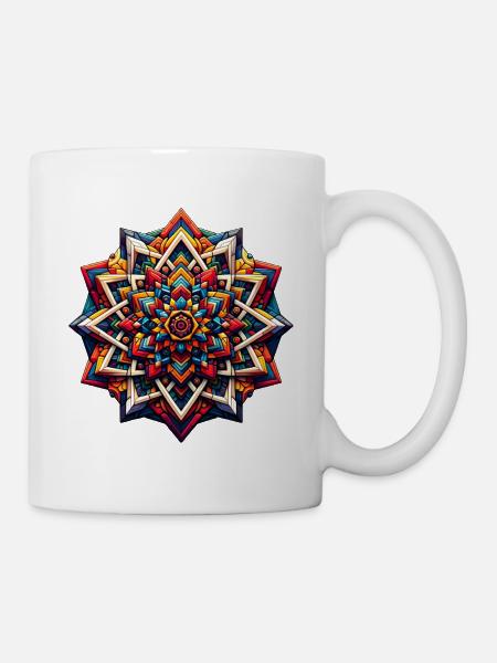 Kunterli - Color Explosion Mandala - Mug - white