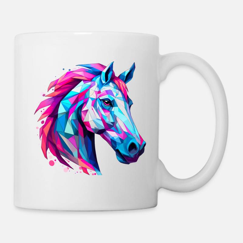 Tête de cheval - Mug blanc - blanc