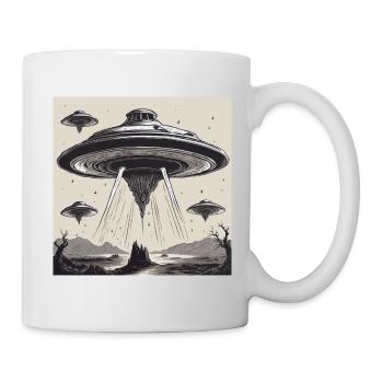 Alien / Spaceship / UFO / Area 51 / All / Mars - Mug - white - Right