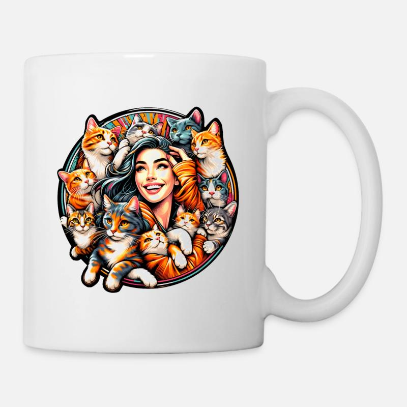 Puurfect Love katzenlieberhalten - Tasse - Weiß
