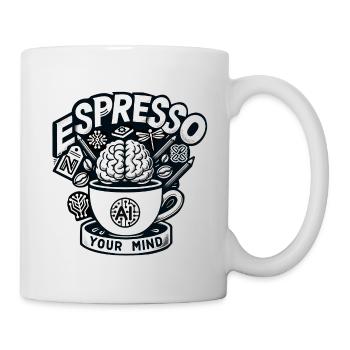 AI Content Creator's Espresso - Tasse - Weiß - Rechts