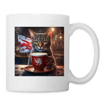 Welsh Coffee Cat - Mug - white - Right